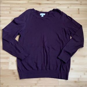 Loft Dark Maroon Sweater